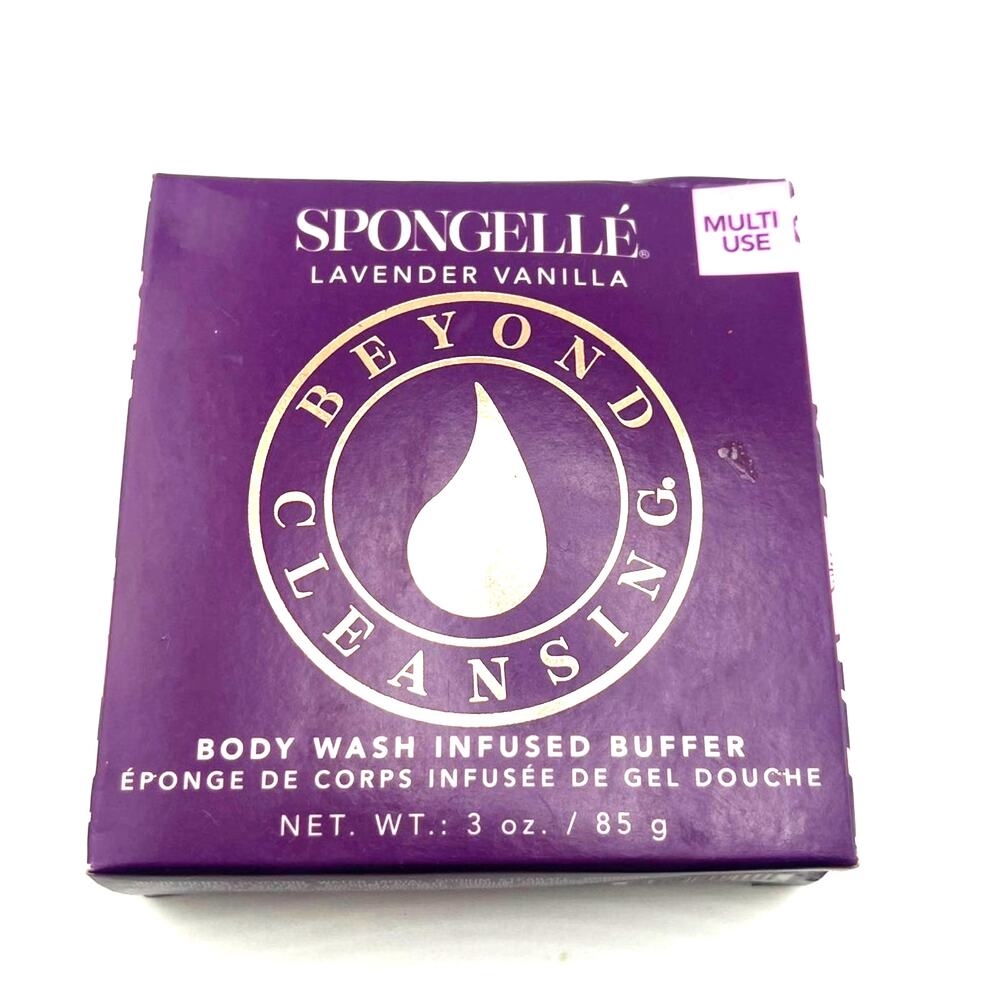 Spongellé Lavender Vanilla Body Wash Infused Buffer BathShoweer Rezuable